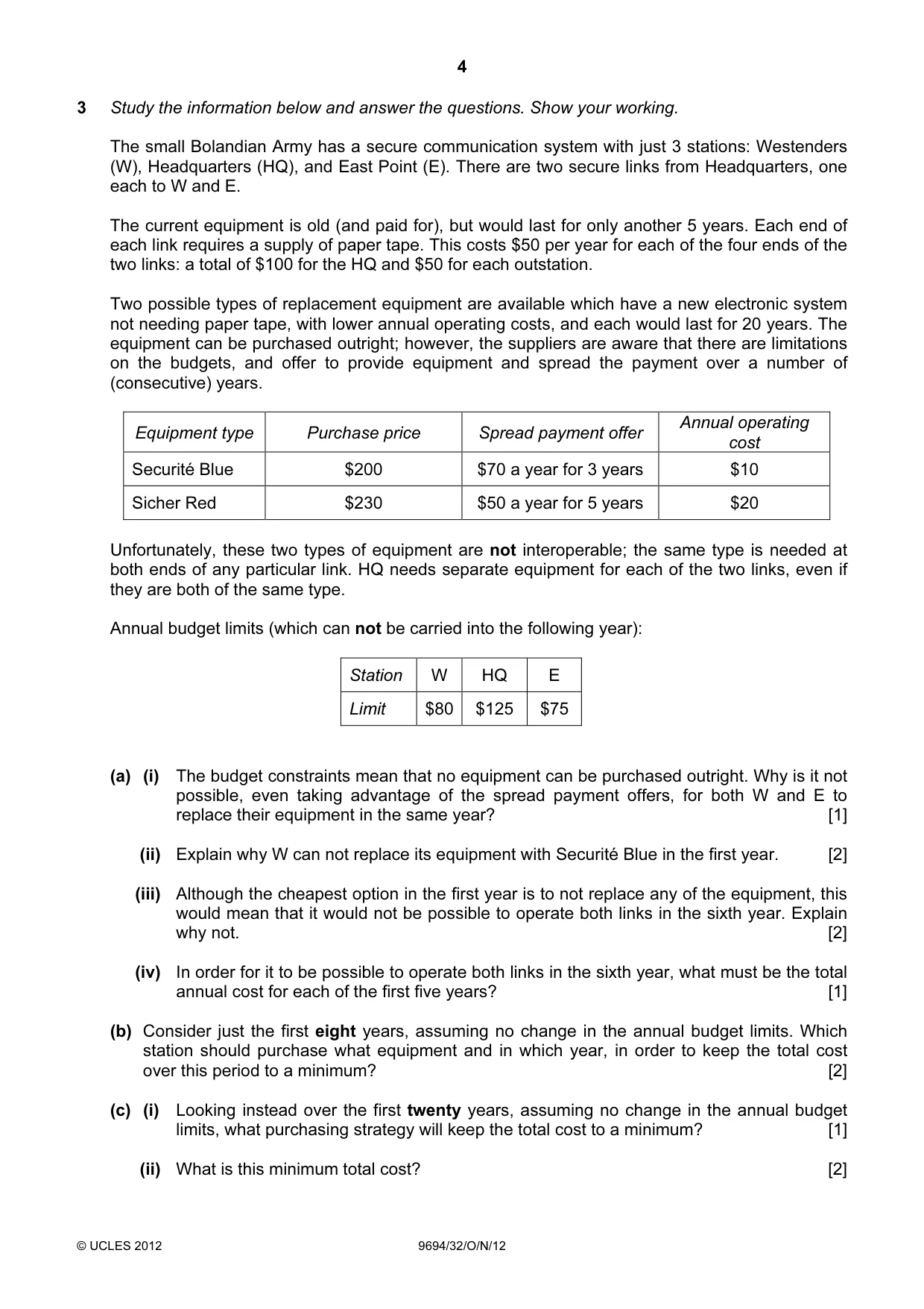 Cambridge A Level Thinking Skills 9694 2012 Oct/Nov Paper 3 · Variant 2 question paper, page 4 of 8