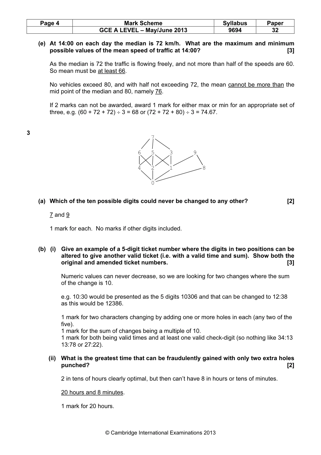 Mark scheme, page 4 of 7