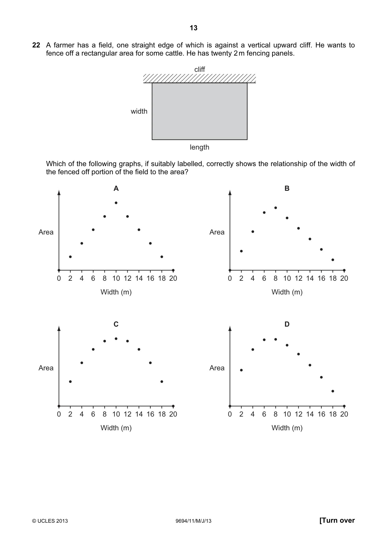 Cambridge A Level Thinking Skills 9694 2013 May/June Paper 1 · Variant 1 question paper, page 13 of 20