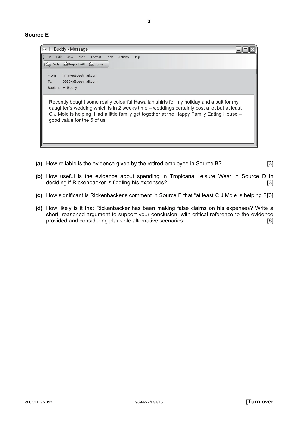 Cambridge A Level Thinking Skills 9694 2013 May/June Paper 2 · Variant 2 question paper, page 3 of 8