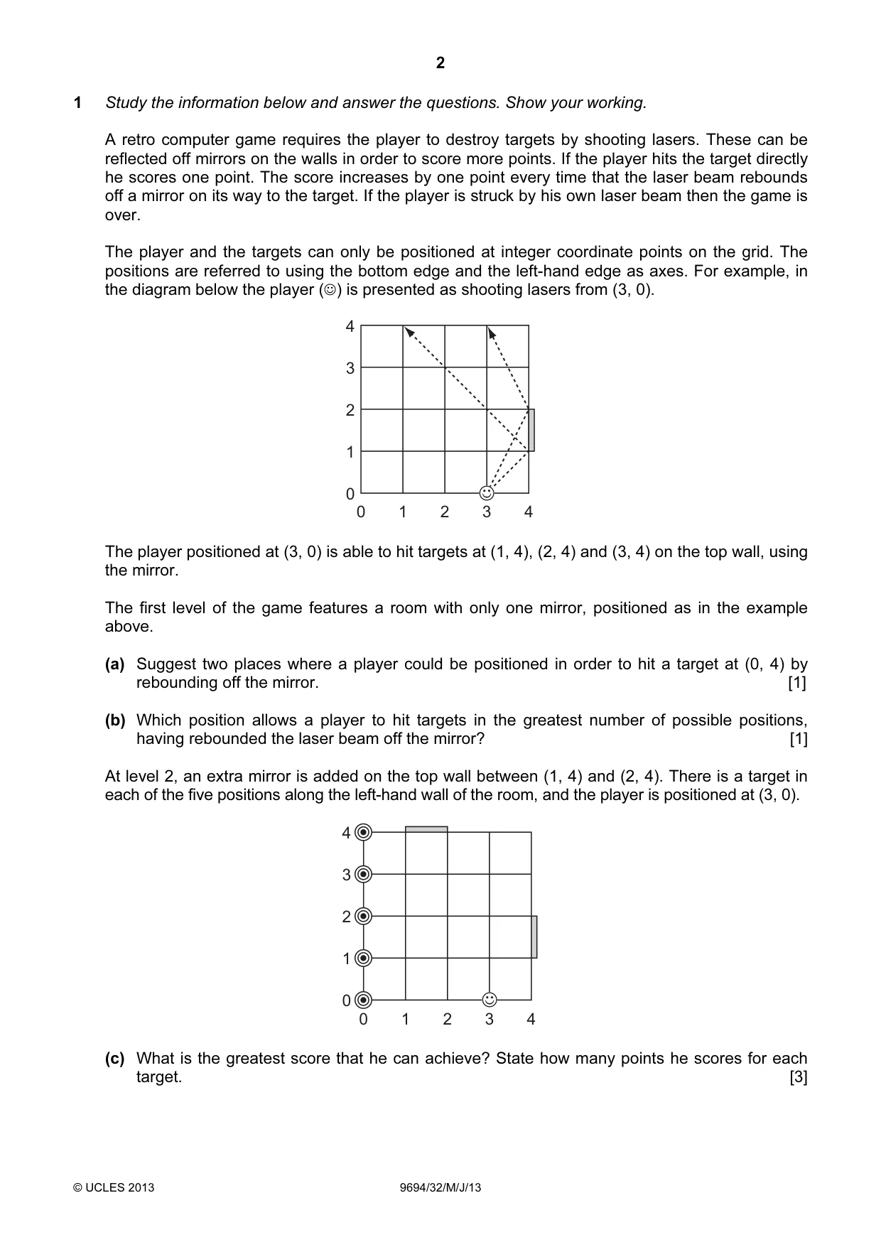 Cambridge A Level Thinking Skills 9694 2013 May/June Paper 3 · Variant 2 question paper, page 2 of 8