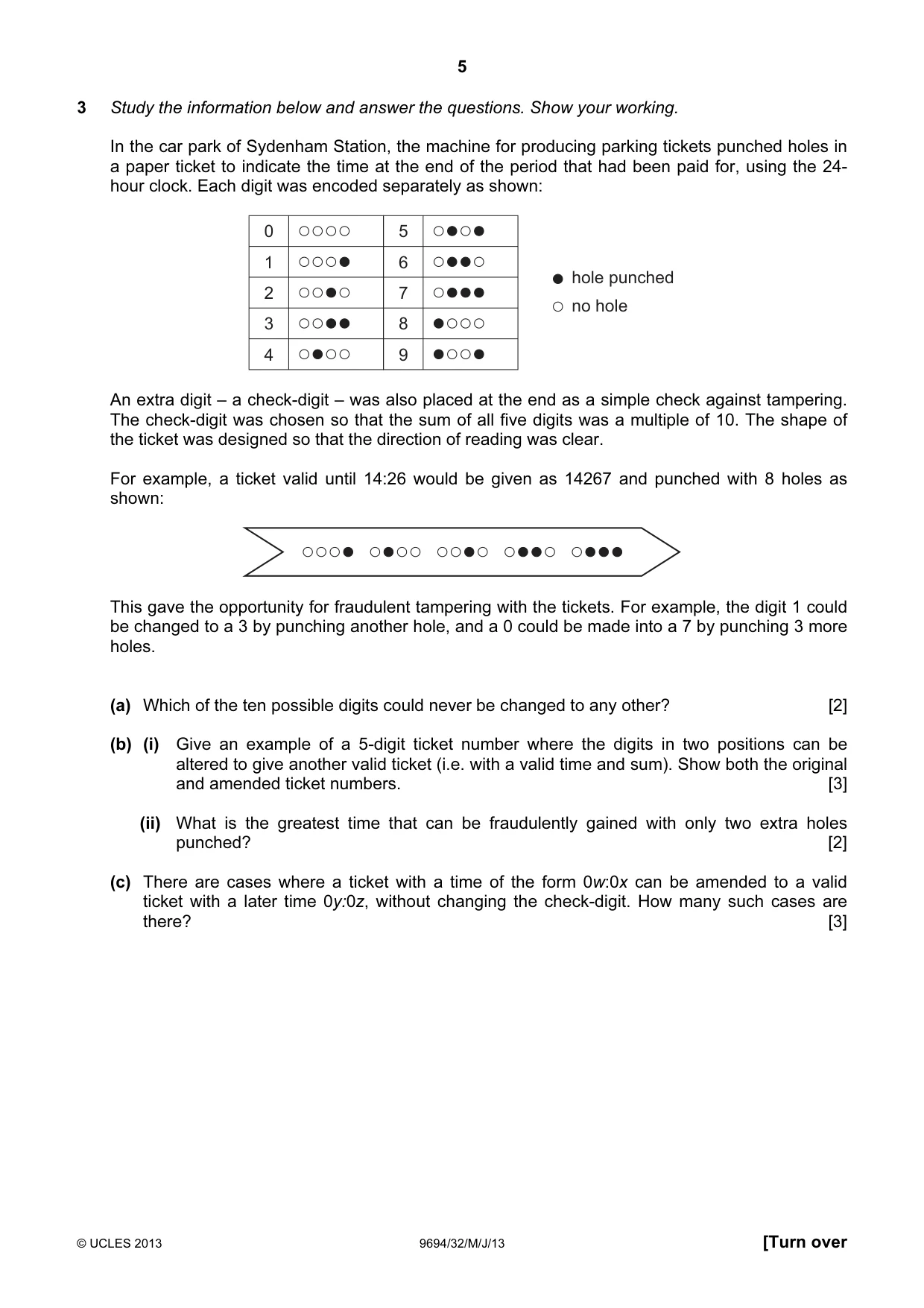 Cambridge A Level Thinking Skills 9694 2013 May/June Paper 3 · Variant 2 question paper, page 5 of 8