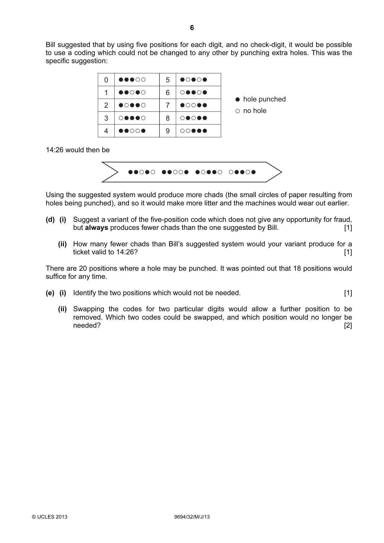 Cambridge A Level Thinking Skills 9694 2013 May/June Paper 3 · Variant 2 question paper, page 6 of 8