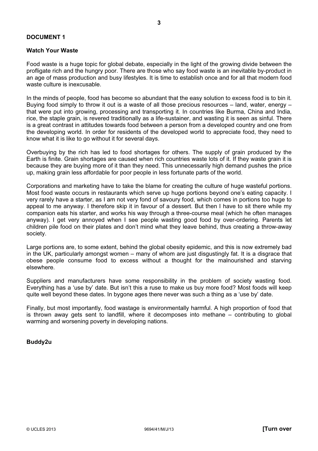 Cambridge A Level Thinking Skills 9694 2013 May/June Paper 4 · Variant 1 question paper, page 3 of 8