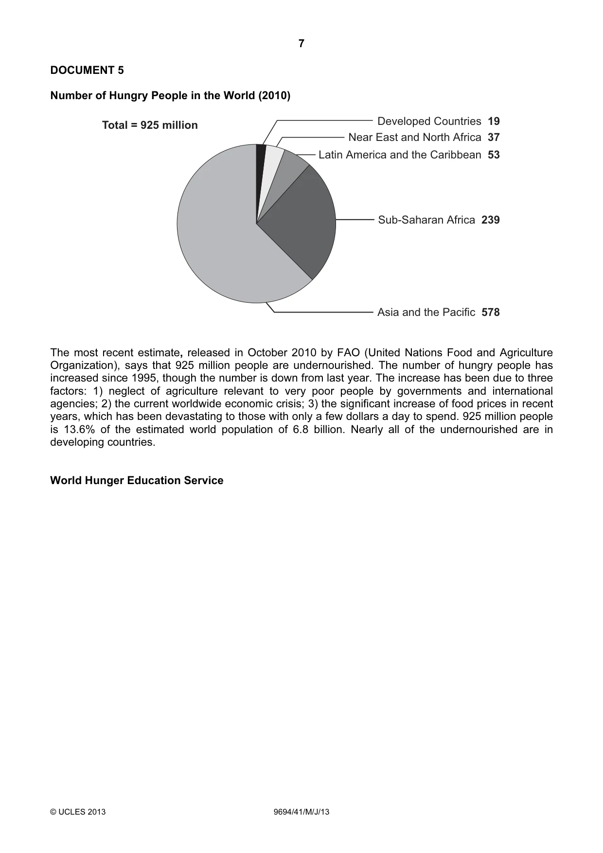 Cambridge A Level Thinking Skills 9694 2013 May/June Paper 4 · Variant 1 question paper, page 7 of 8