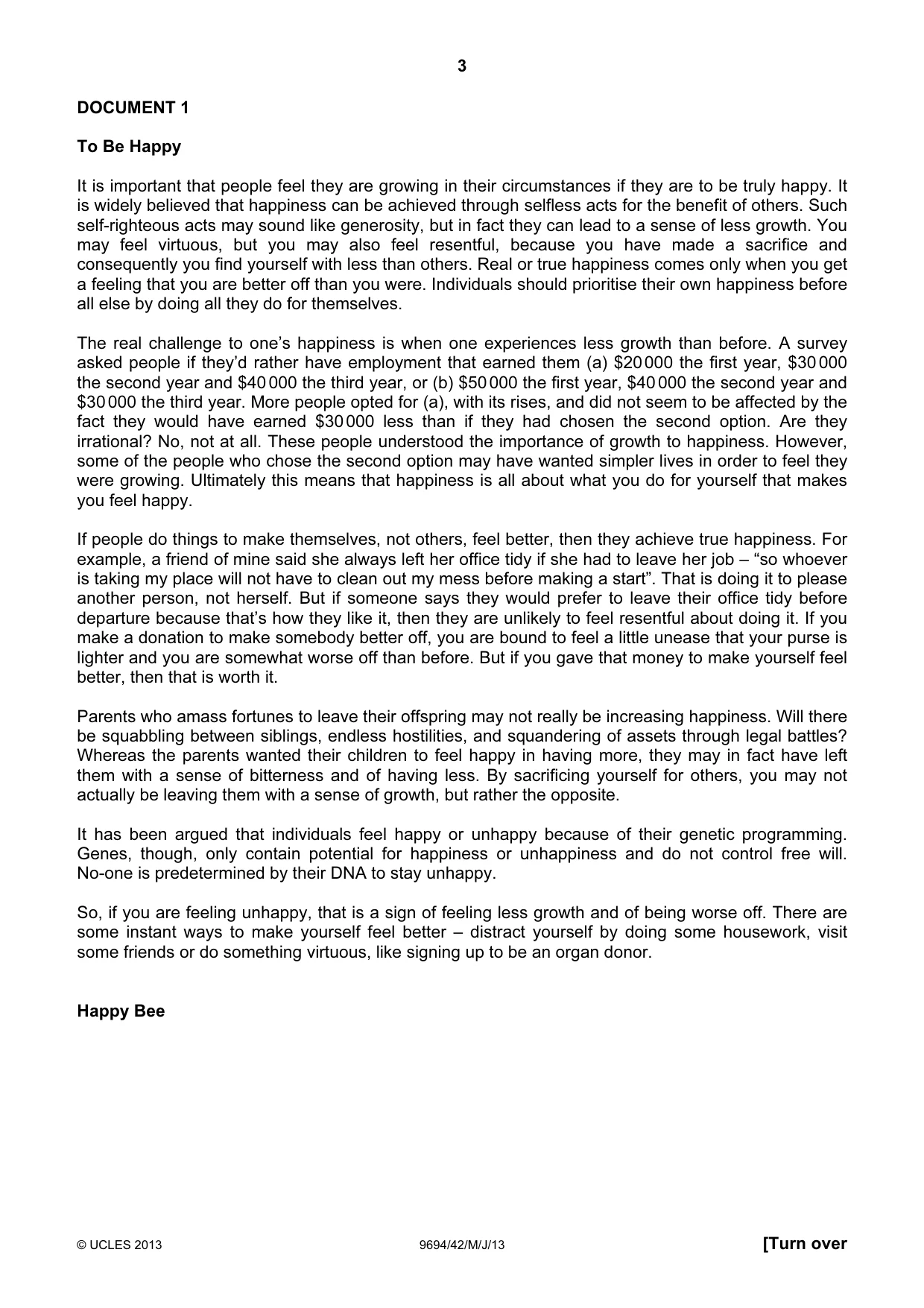 Cambridge A Level Thinking Skills 9694 2013 May/June Paper 4 · Variant 2 question paper, page 3 of 8