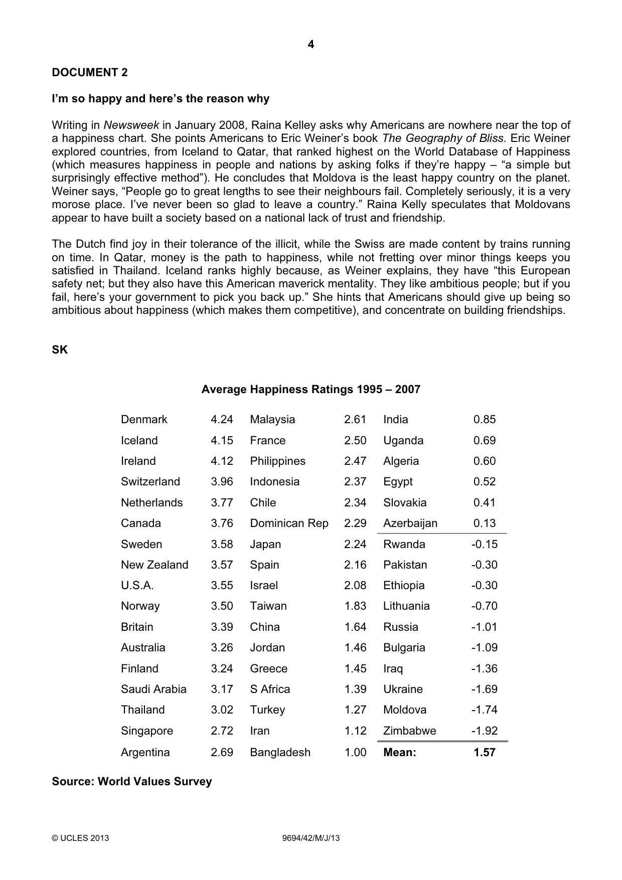 Cambridge A Level Thinking Skills 9694 2013 May/June Paper 4 · Variant 2 question paper, page 4 of 8