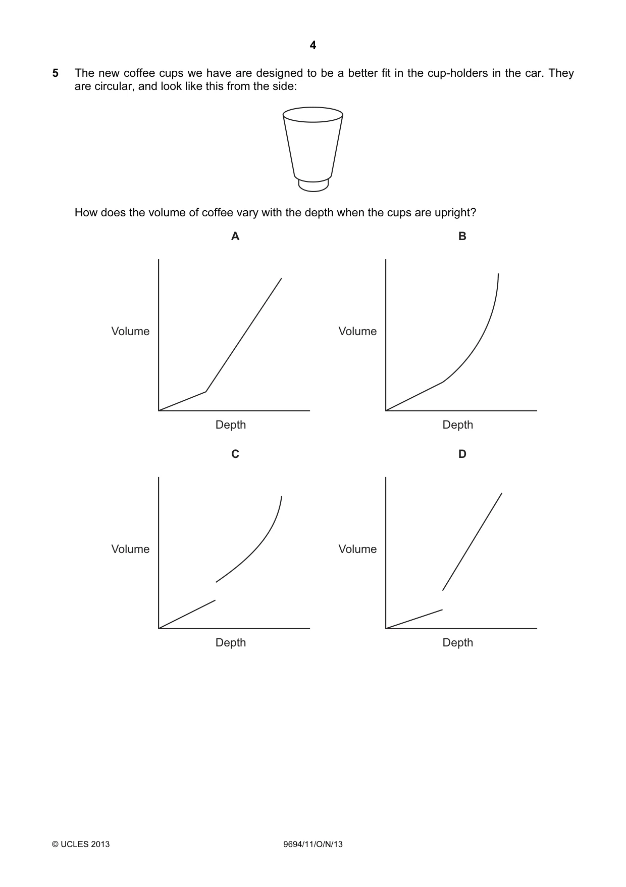 Cambridge A Level Thinking Skills 9694 2013 Oct/Nov Paper 1 · Variant 1 question paper, page 4 of 16