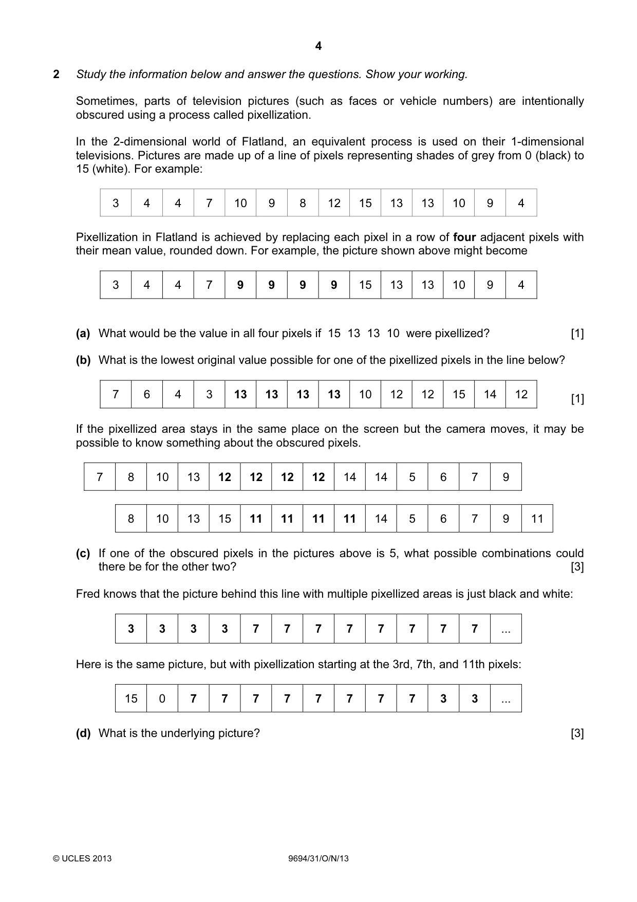 Cambridge A Level Thinking Skills 9694 2013 Oct/Nov Paper 3 · Variant 1 question paper, page 4 of 12