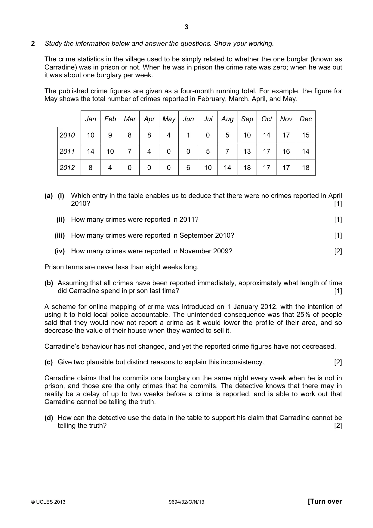 Cambridge A Level Thinking Skills 9694 2013 Oct/Nov Paper 3 · Variant 2 question paper, page 3 of 8