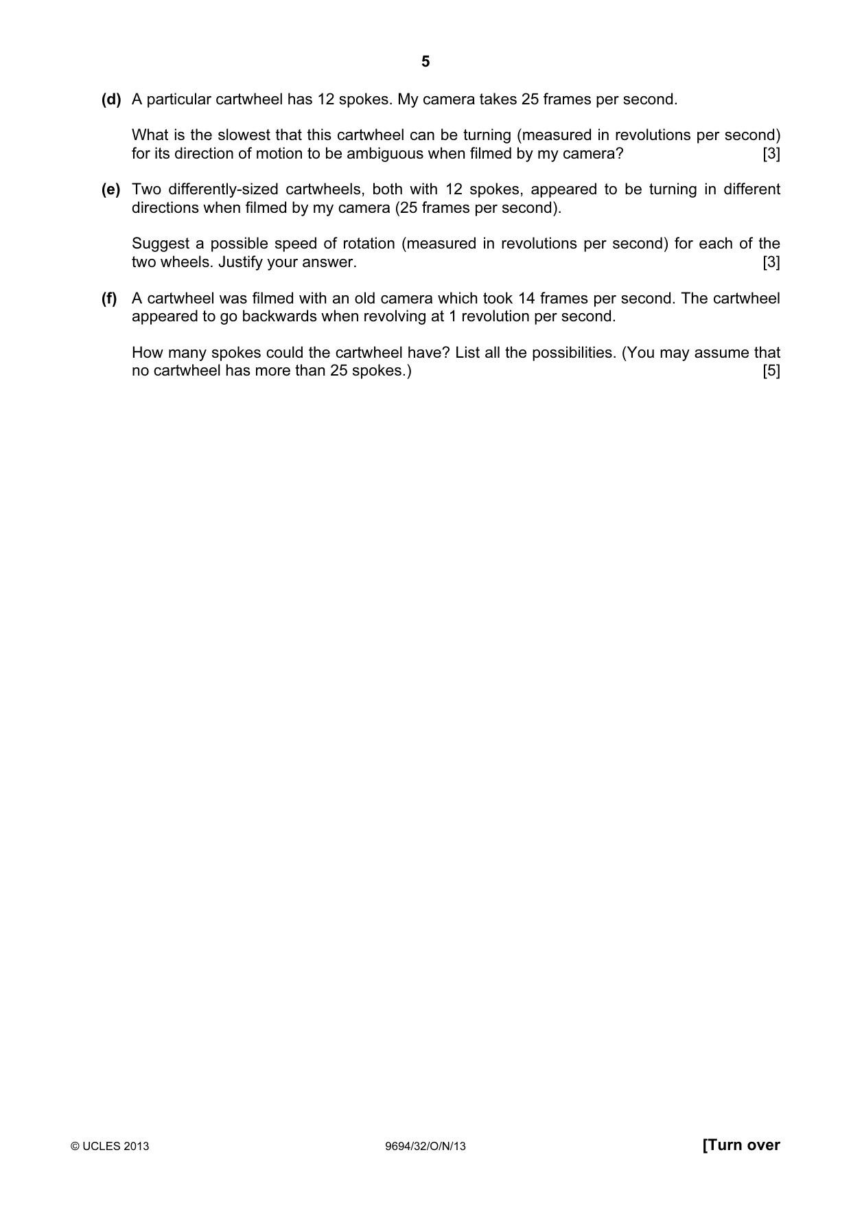 Cambridge A Level Thinking Skills 9694 2013 Oct/Nov Paper 3 · Variant 2 question paper, page 5 of 8