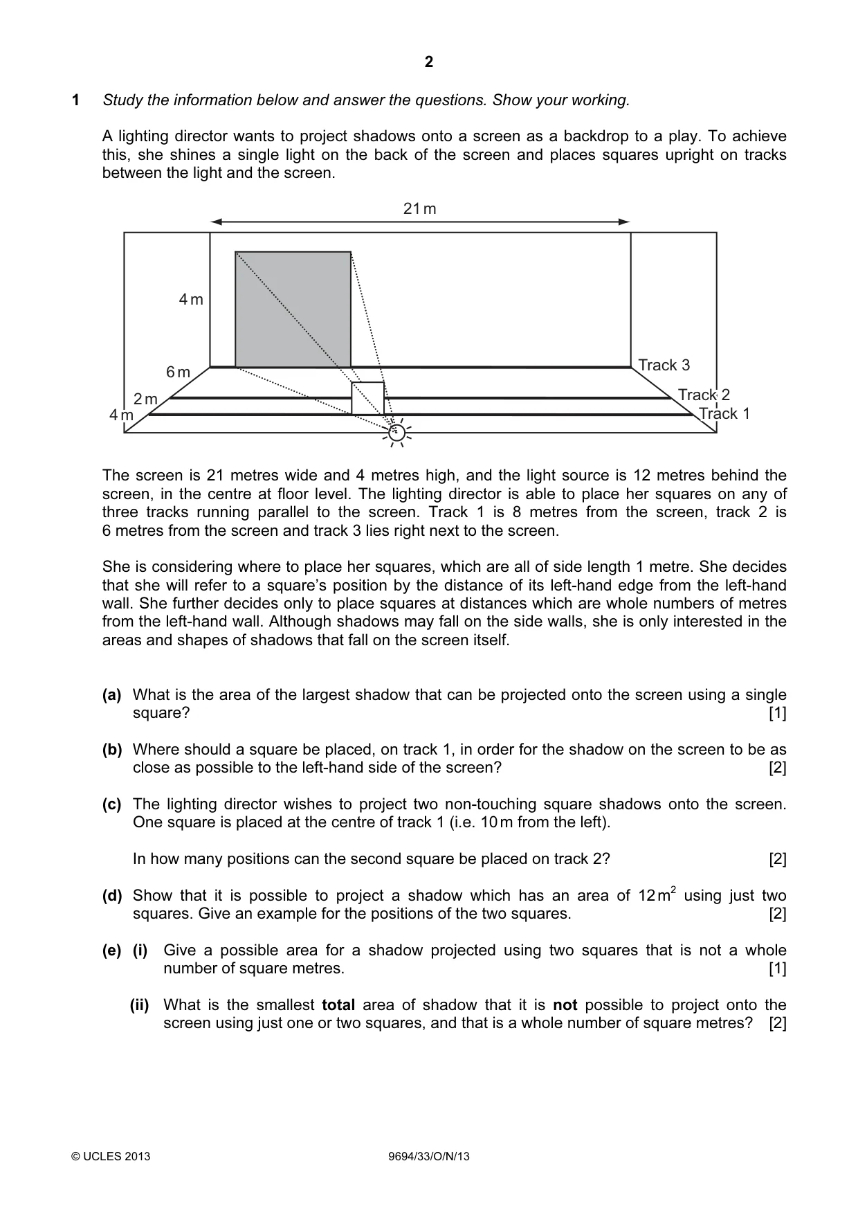 Cambridge A Level Thinking Skills 9694 2013 Oct/Nov Paper 3 · Variant 3 question paper, page 2 of 12
