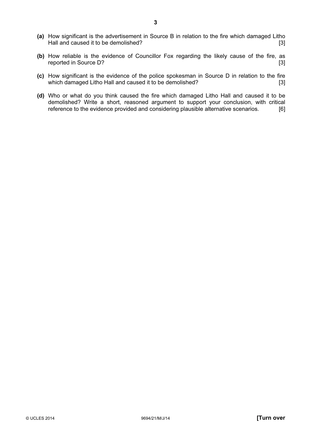 Cambridge A Level Thinking Skills 9694 2014 May/June Paper 2 · Variant 1 question paper, page 3 of 8