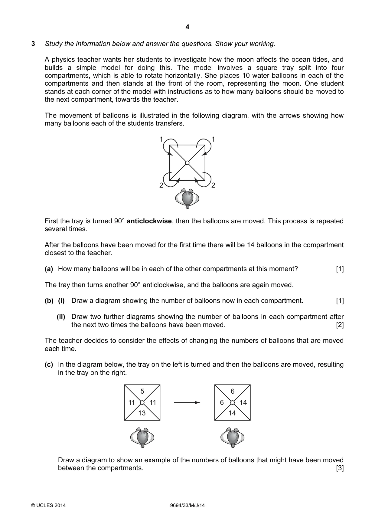 Cambridge A Level Thinking Skills 9694 2014 May/June Paper 3 · Variant 3 question paper, page 4 of 8
