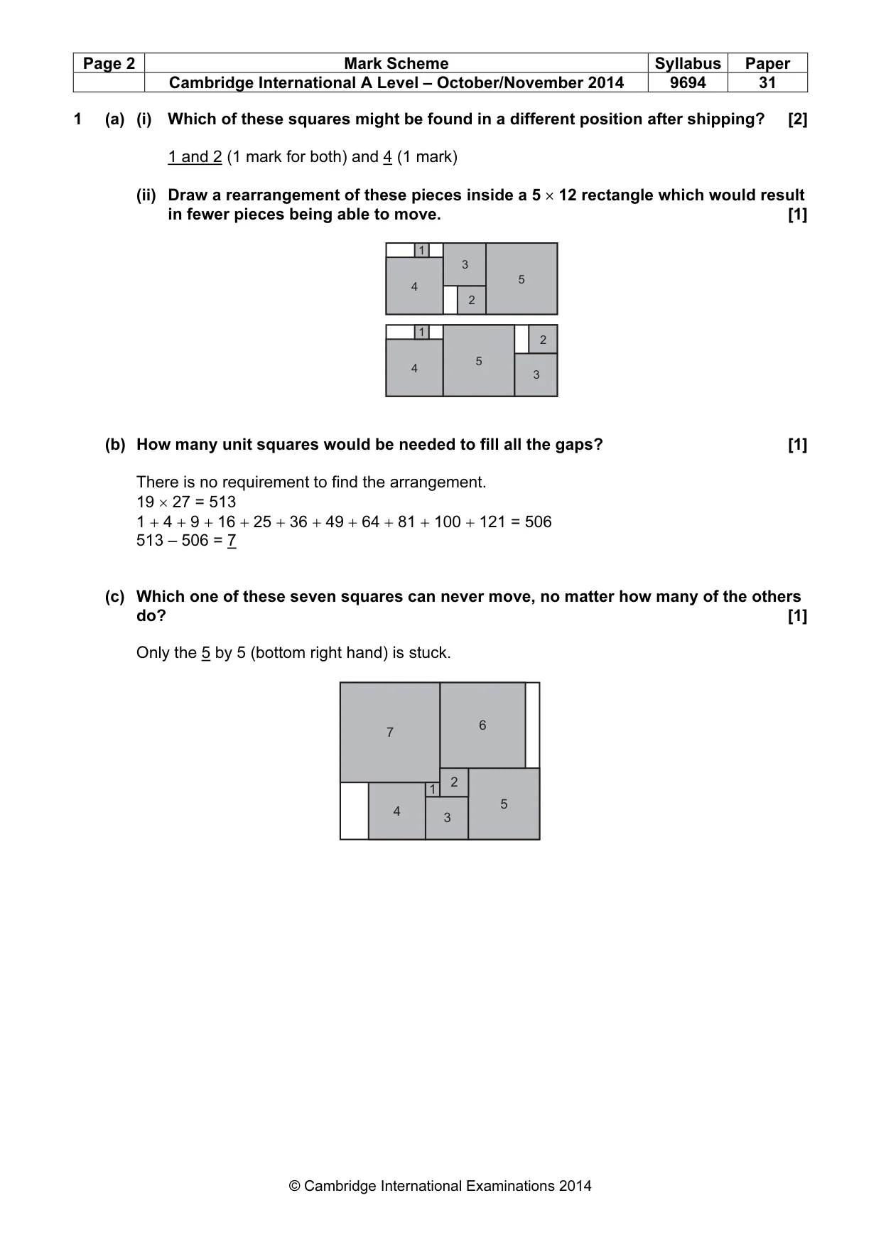 Mark scheme, page 2 of 8
