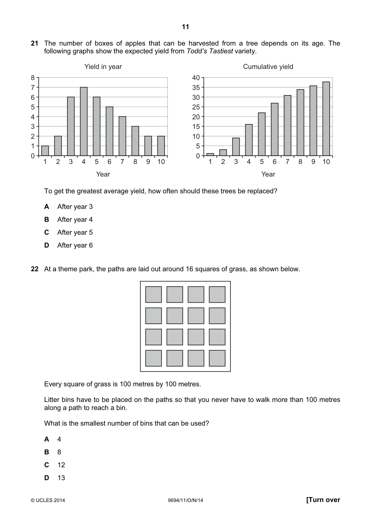 Cambridge A Level Thinking Skills 9694 2014 Oct/Nov Paper 1 · Variant 1 question paper, page 11 of 20