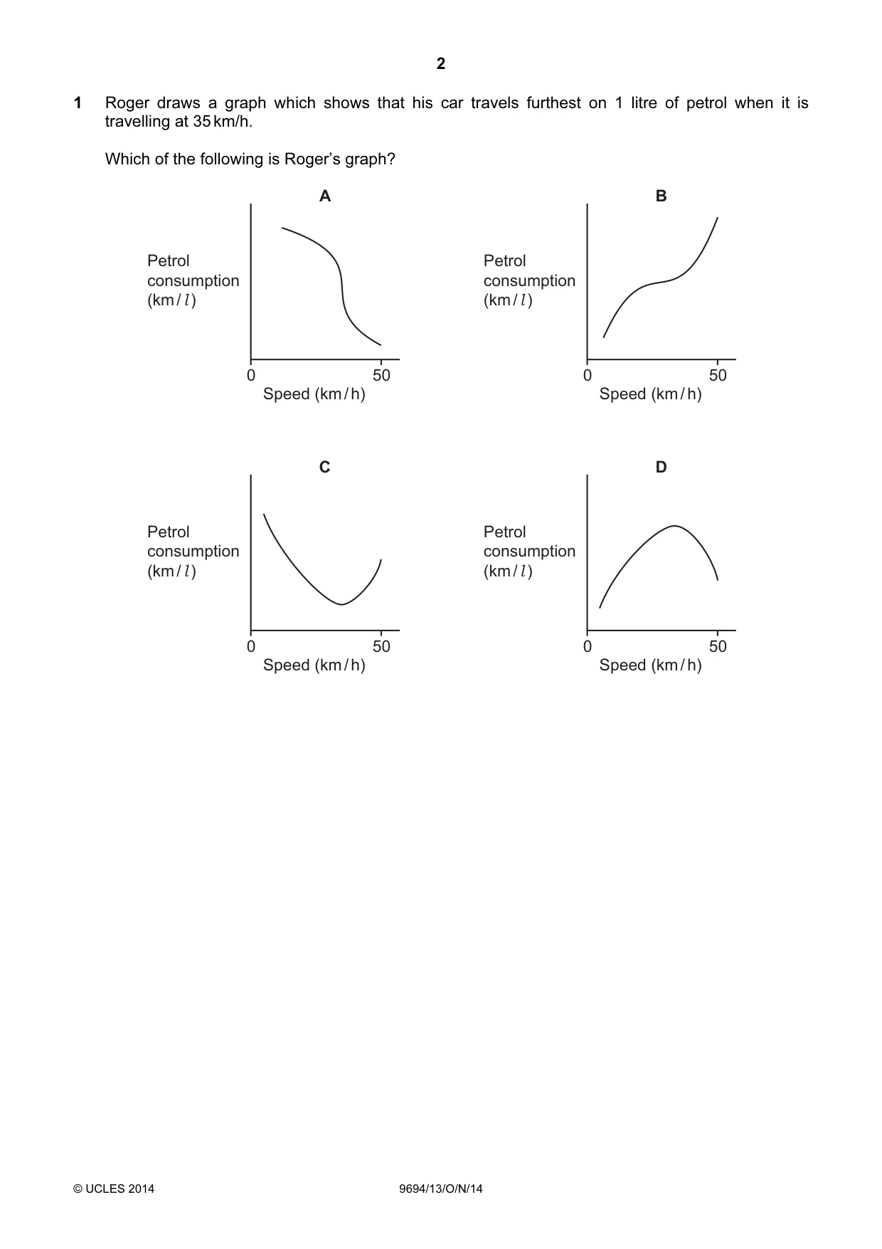 Cambridge A Level Thinking Skills 9694 2014 Oct/Nov Paper 1 · Variant 3 question paper, page 2 of 20