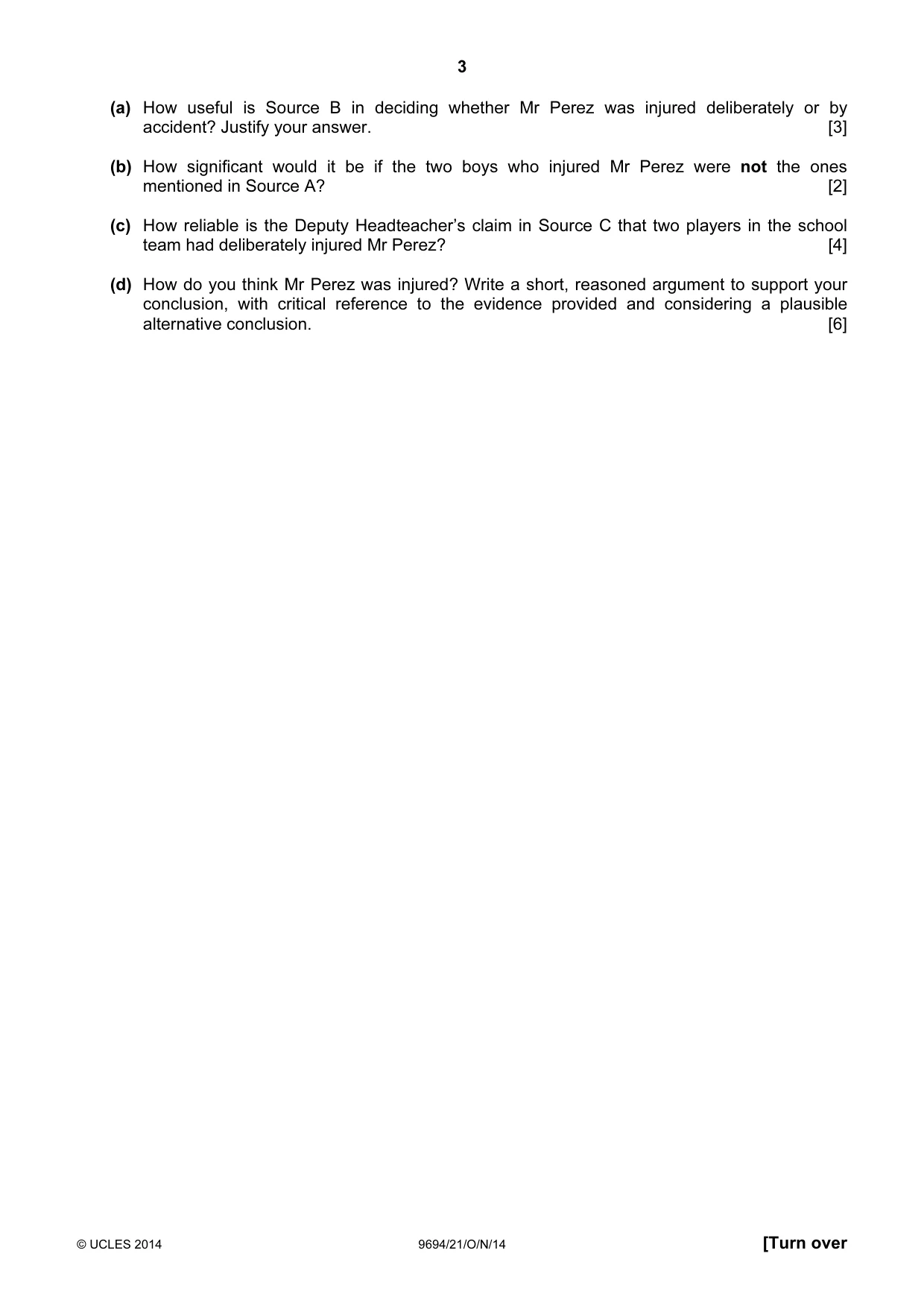Cambridge A Level Thinking Skills 9694 2014 Oct/Nov Paper 2 · Variant 1 question paper, page 3 of 8