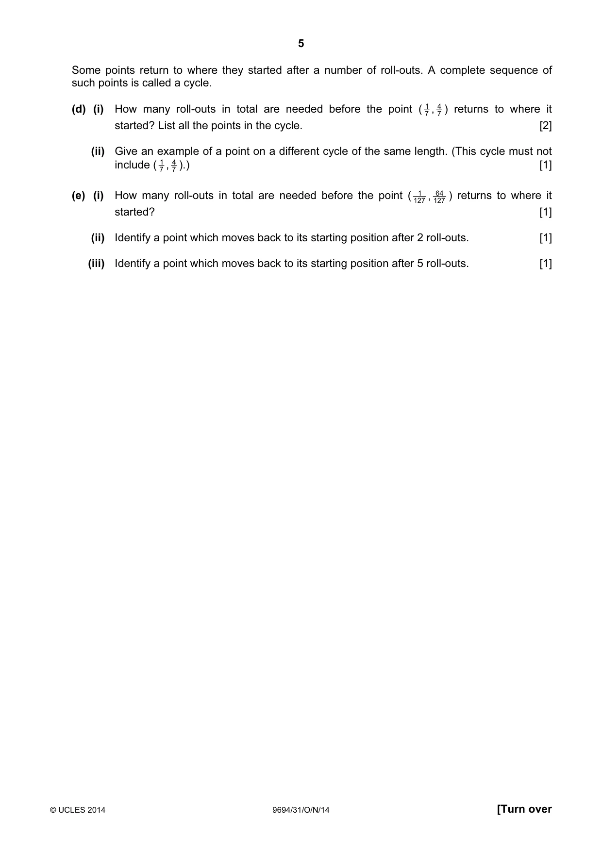 Cambridge A Level Thinking Skills 9694 2014 Oct/Nov Paper 3 · Variant 1 question paper, page 5 of 8