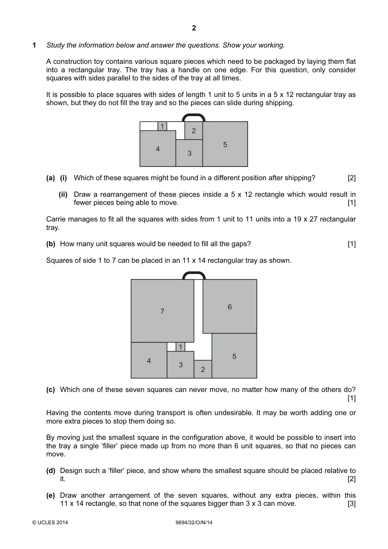 Cambridge A Level Thinking Skills 9694 2014 Oct/Nov Paper 3 · Variant 2 question paper, page 2 of 8