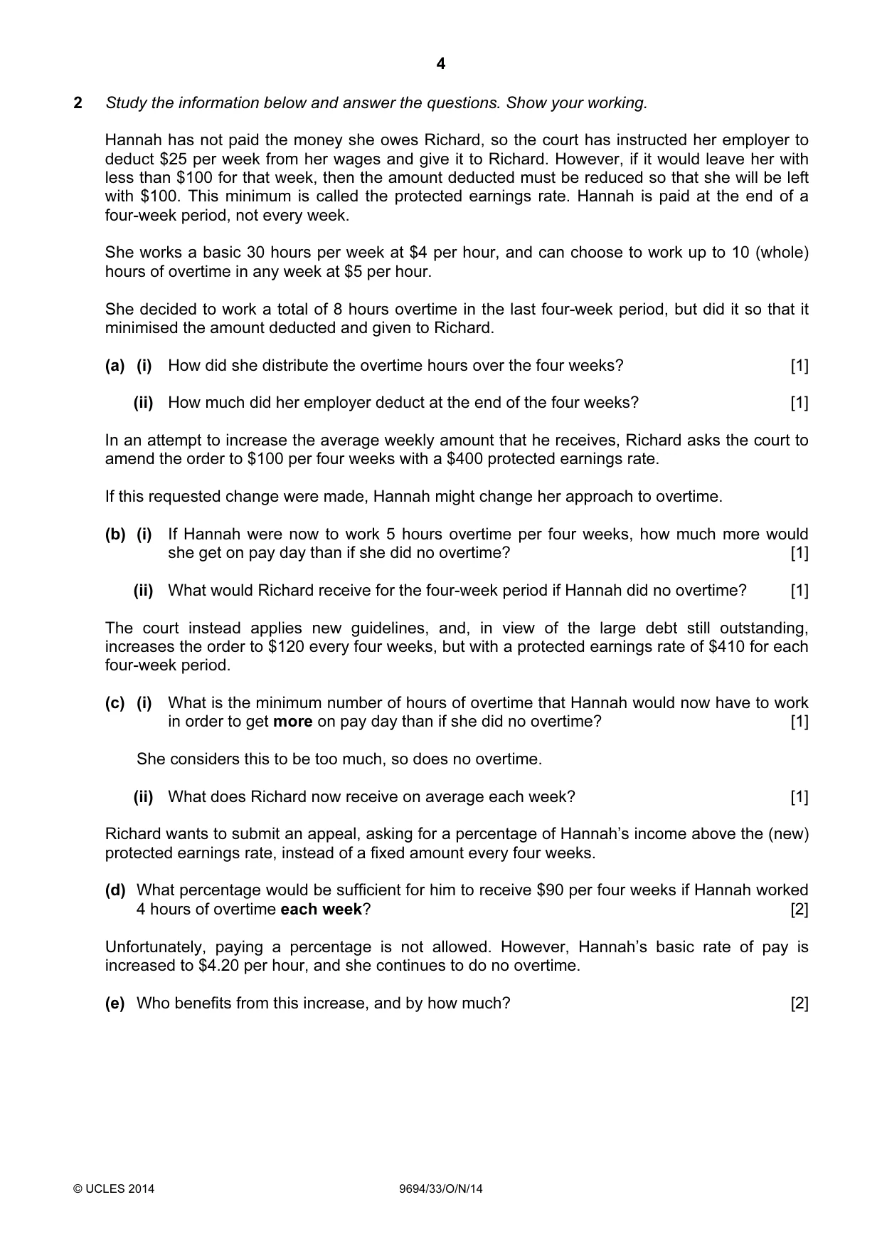 Cambridge A Level Thinking Skills 9694 2014 Oct/Nov Paper 3 · Variant 3 question paper, page 4 of 12