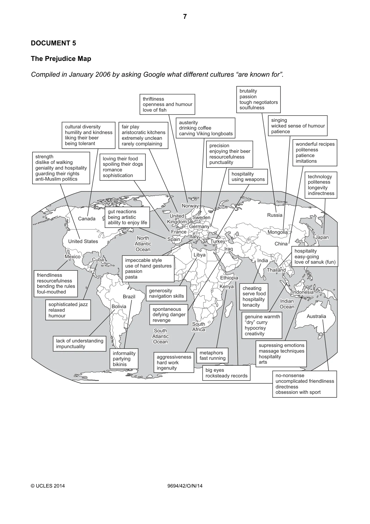 Cambridge A Level Thinking Skills 9694 2014 Oct/Nov Paper 4 · Variant 2 question paper, page 7 of 8