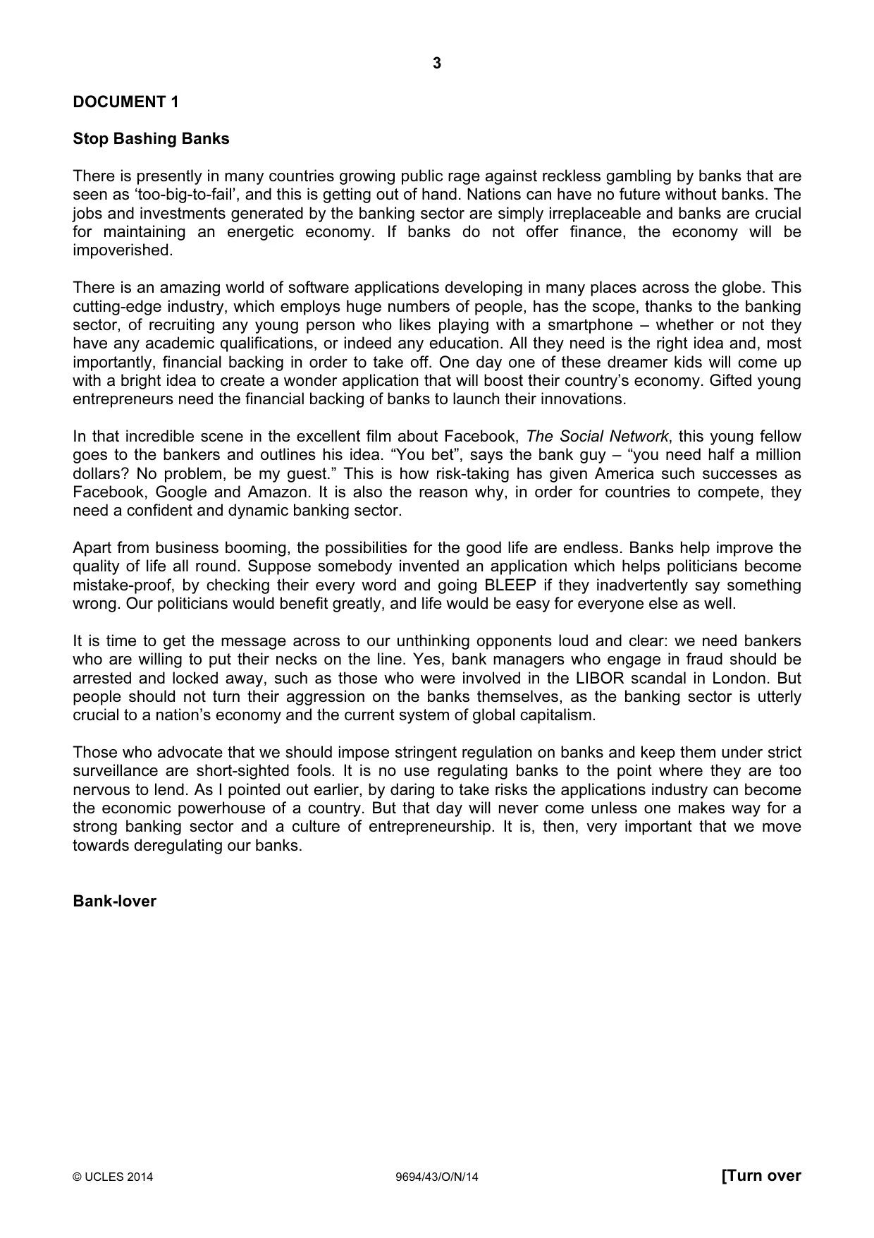 Cambridge A Level Thinking Skills 9694 2014 Oct/Nov Paper 4 · Variant 3 question paper, page 3 of 8