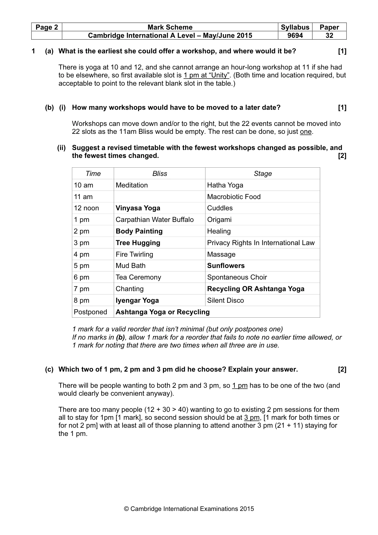 Mark scheme, page 2 of 8