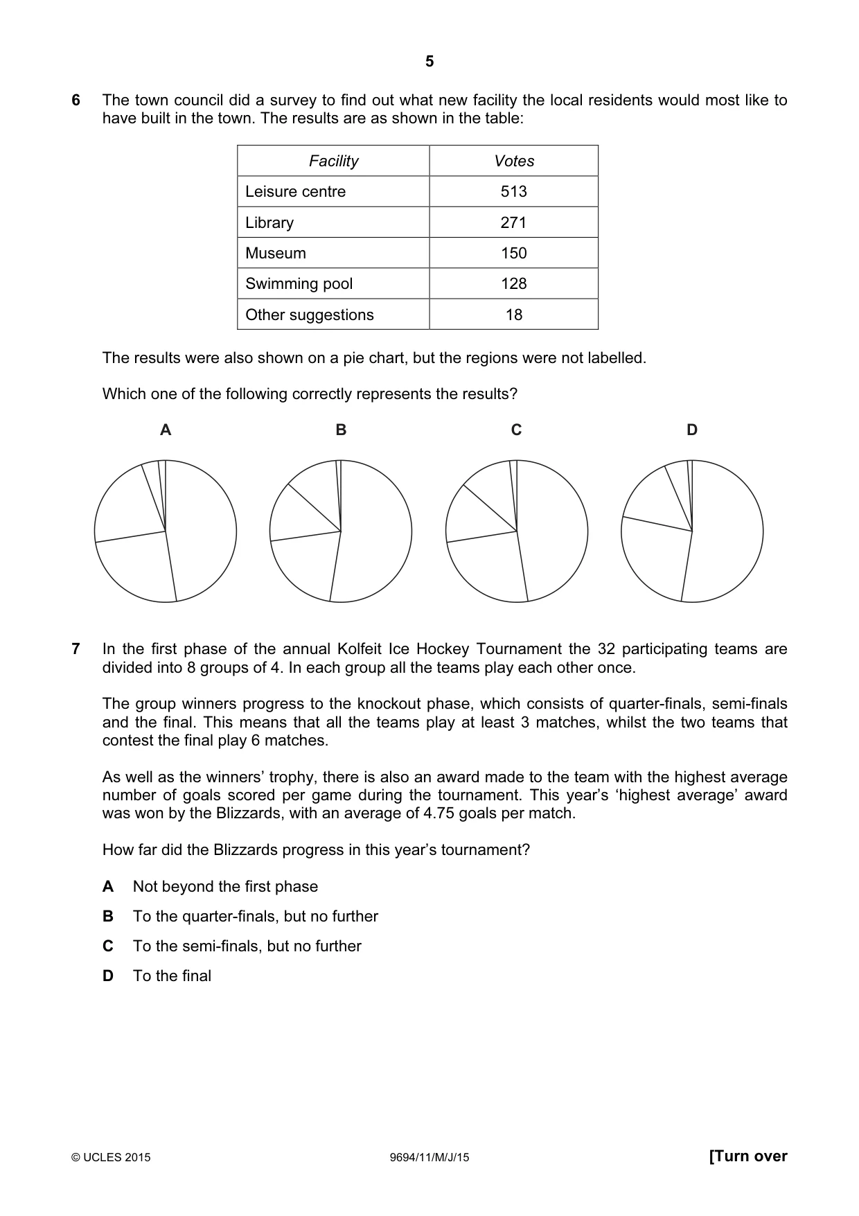 Cambridge A Level Thinking Skills 9694 2015 May/June Paper 1 · Variant 1 question paper, page 5 of 20