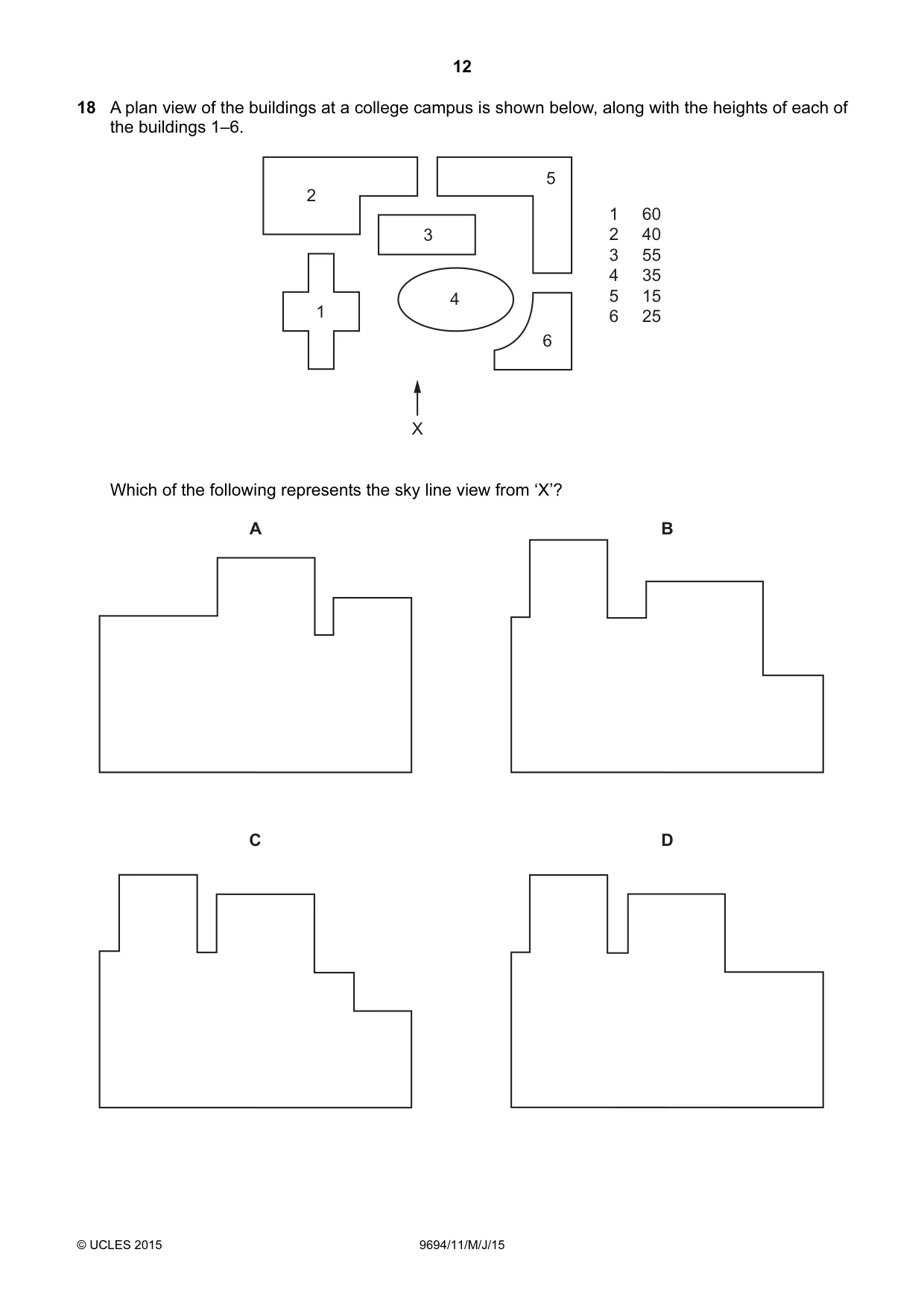Cambridge A Level Thinking Skills 9694 2015 May/June Paper 1 · Variant 1 question paper, page 12 of 20