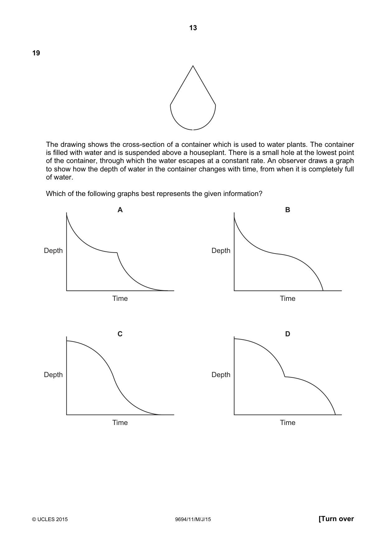 Cambridge A Level Thinking Skills 9694 2015 May/June Paper 1 · Variant 1 question paper, page 13 of 20