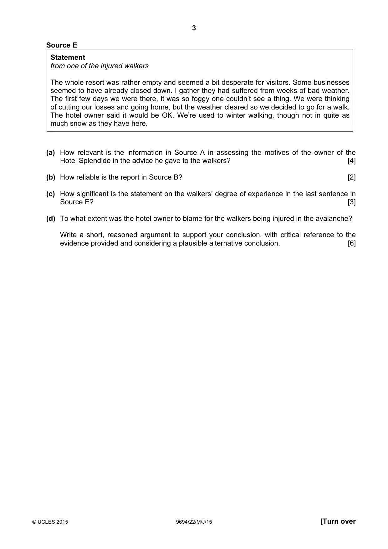 Cambridge A Level Thinking Skills 9694 2015 May/June Paper 2 · Variant 2 question paper, page 3 of 8