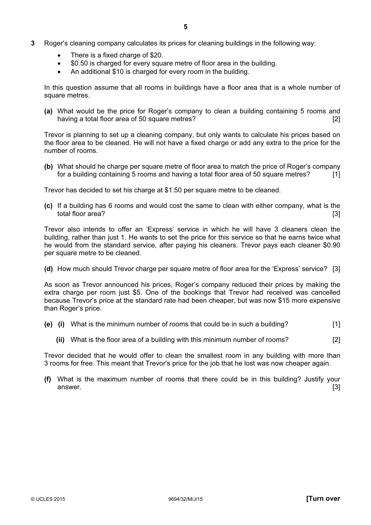 Cambridge A Level Thinking Skills 9694 2015 May/June Paper 3 · Variant 2 question paper, page 5 of 8
