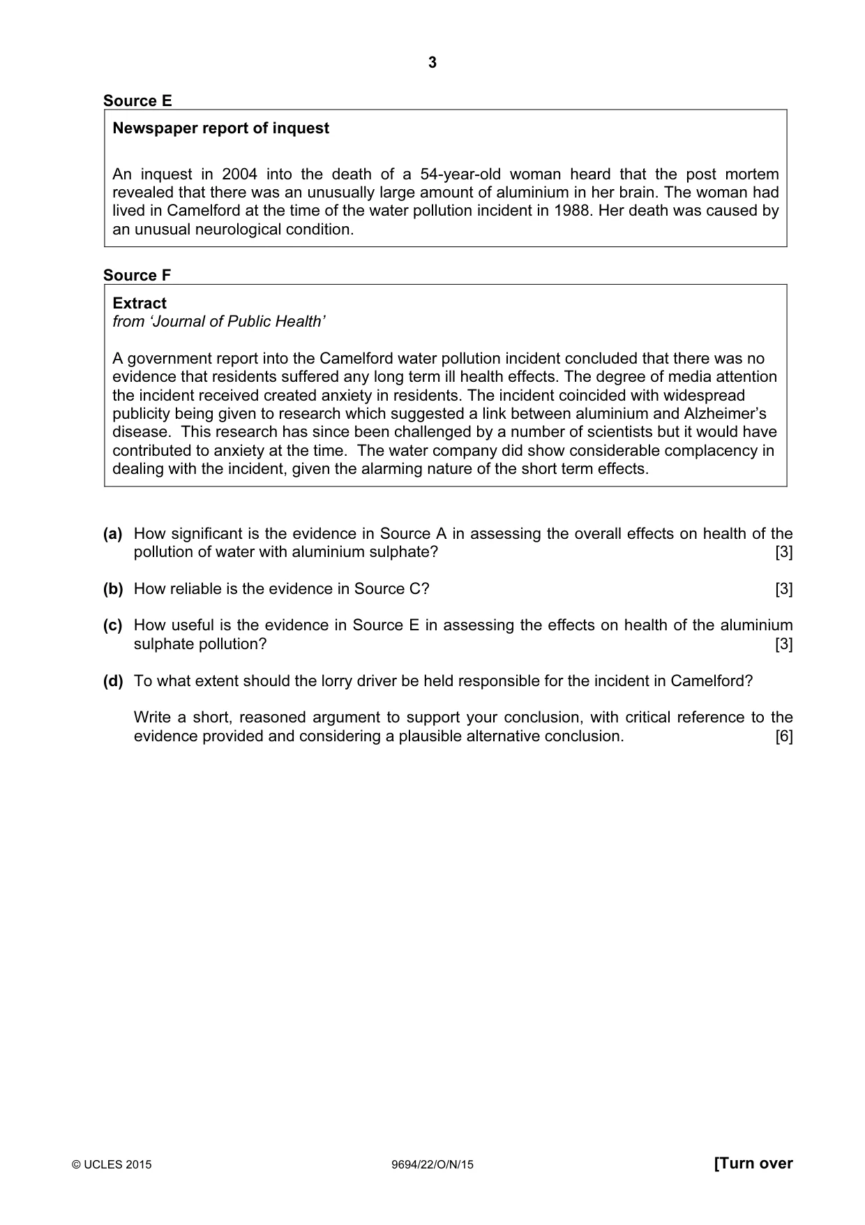 Cambridge A Level Thinking Skills 9694 2015 Oct/Nov Paper 2 · Variant 2 question paper, page 3 of 8