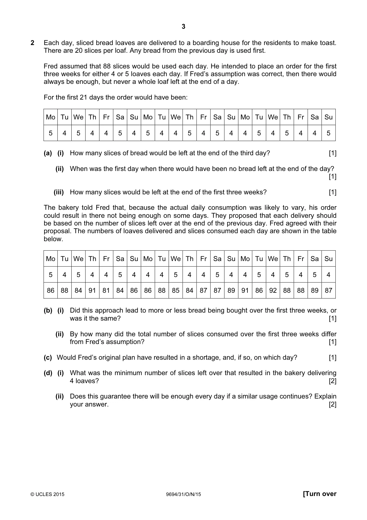 Cambridge A Level Thinking Skills 9694 2015 Oct/Nov Paper 3 · Variant 1 question paper, page 3 of 8