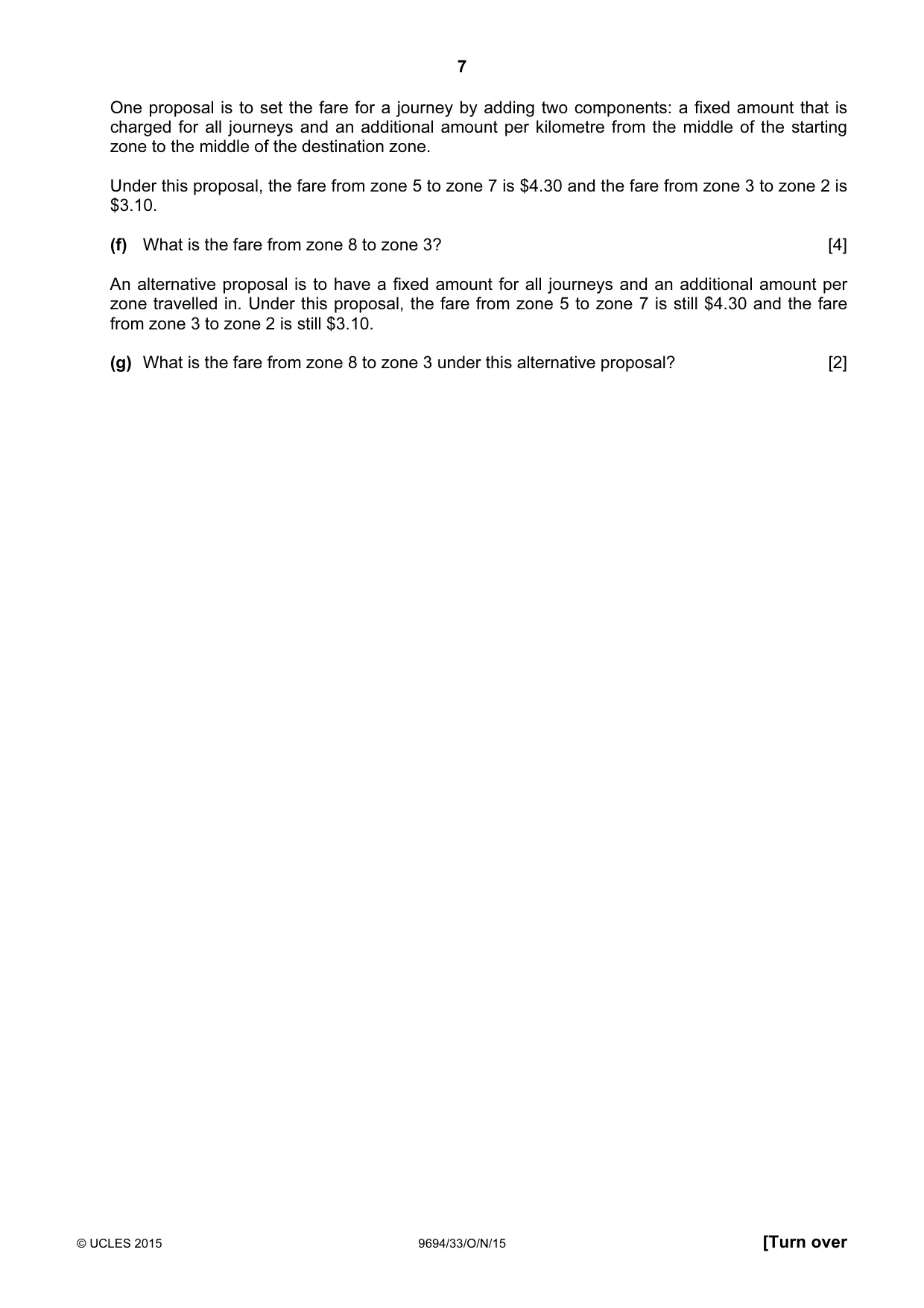 Cambridge A Level Thinking Skills 9694 2015 Oct/Nov Paper 3 · Variant 3 question paper, page 7 of 12