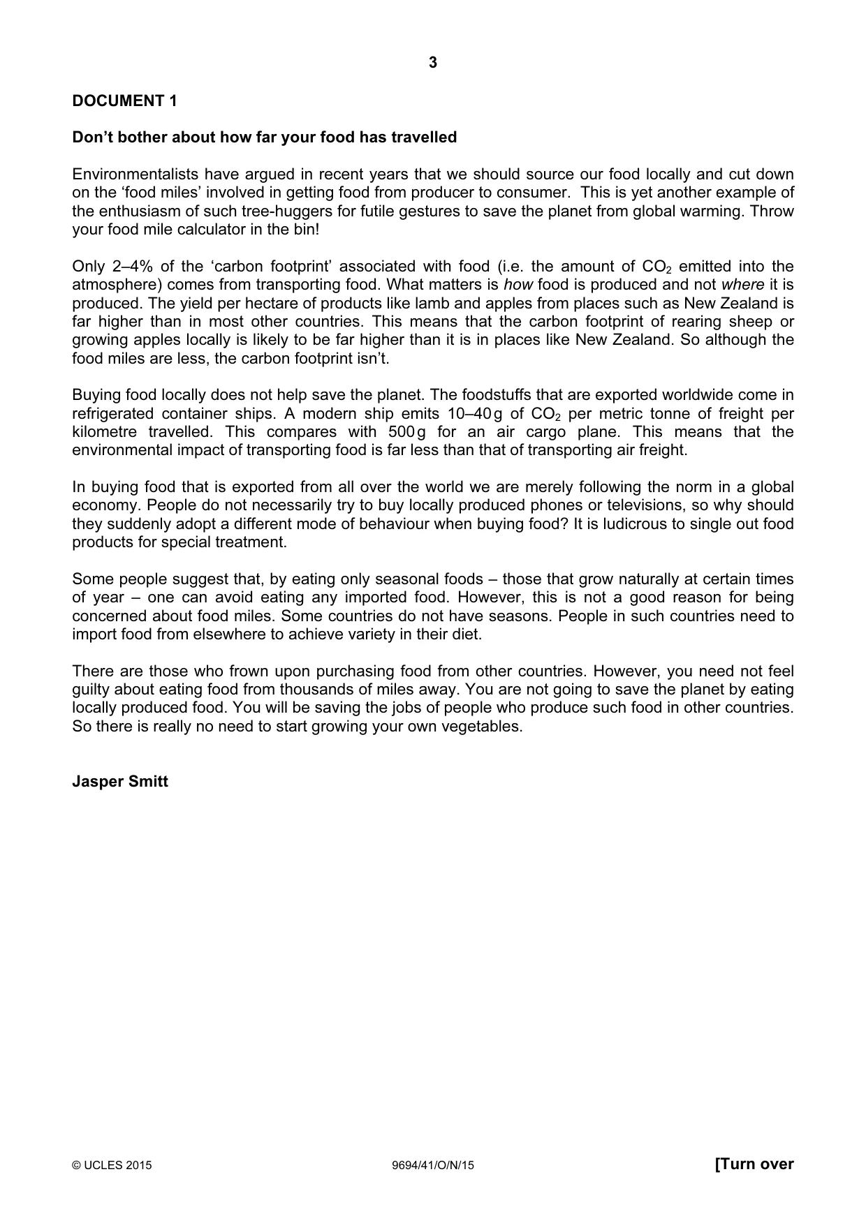 Cambridge A Level Thinking Skills 9694 2015 Oct/Nov Paper 4 · Variant 1 question paper, page 3 of 8