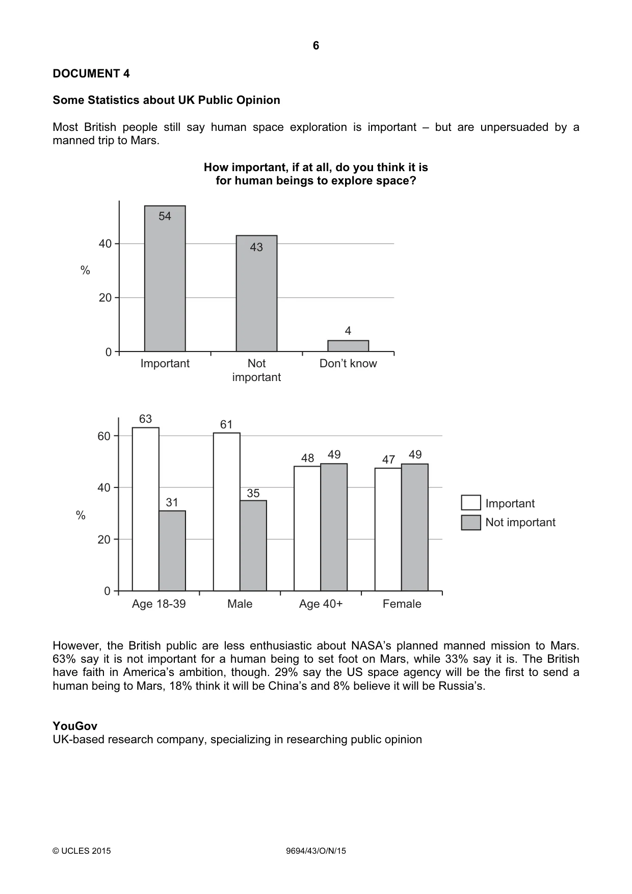 Cambridge A Level Thinking Skills 9694 2015 Oct/Nov Paper 4 · Variant 3 question paper, page 6 of 8