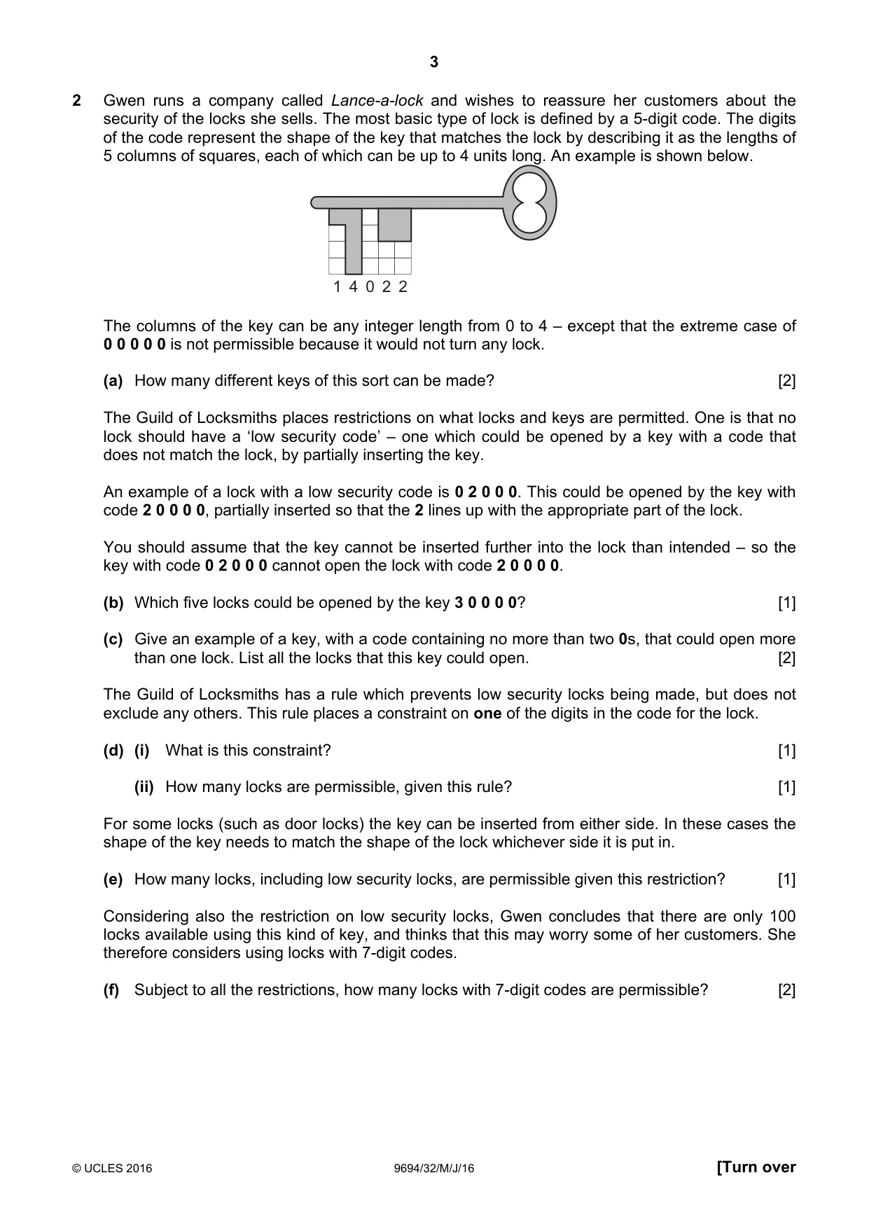 Cambridge A Level Thinking Skills 9694 2016 May/June Paper 3 · Variant 2 question paper, page 3 of 8