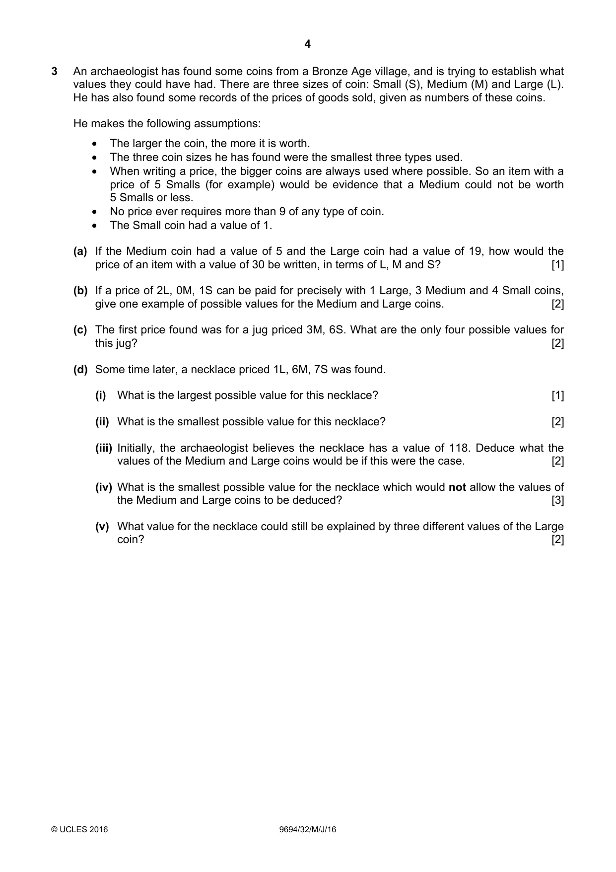 Cambridge A Level Thinking Skills 9694 2016 May/June Paper 3 · Variant 2 question paper, page 4 of 8