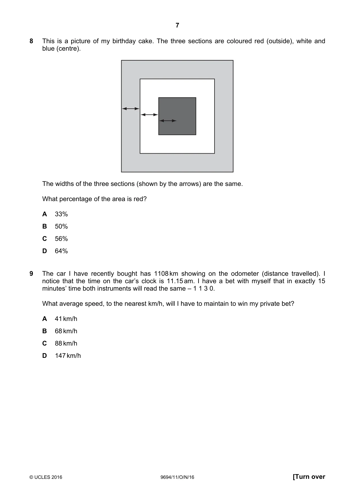 Cambridge A Level Thinking Skills 9694 2016 Oct/Nov Paper 1 · Variant 1 question paper, page 7 of 20