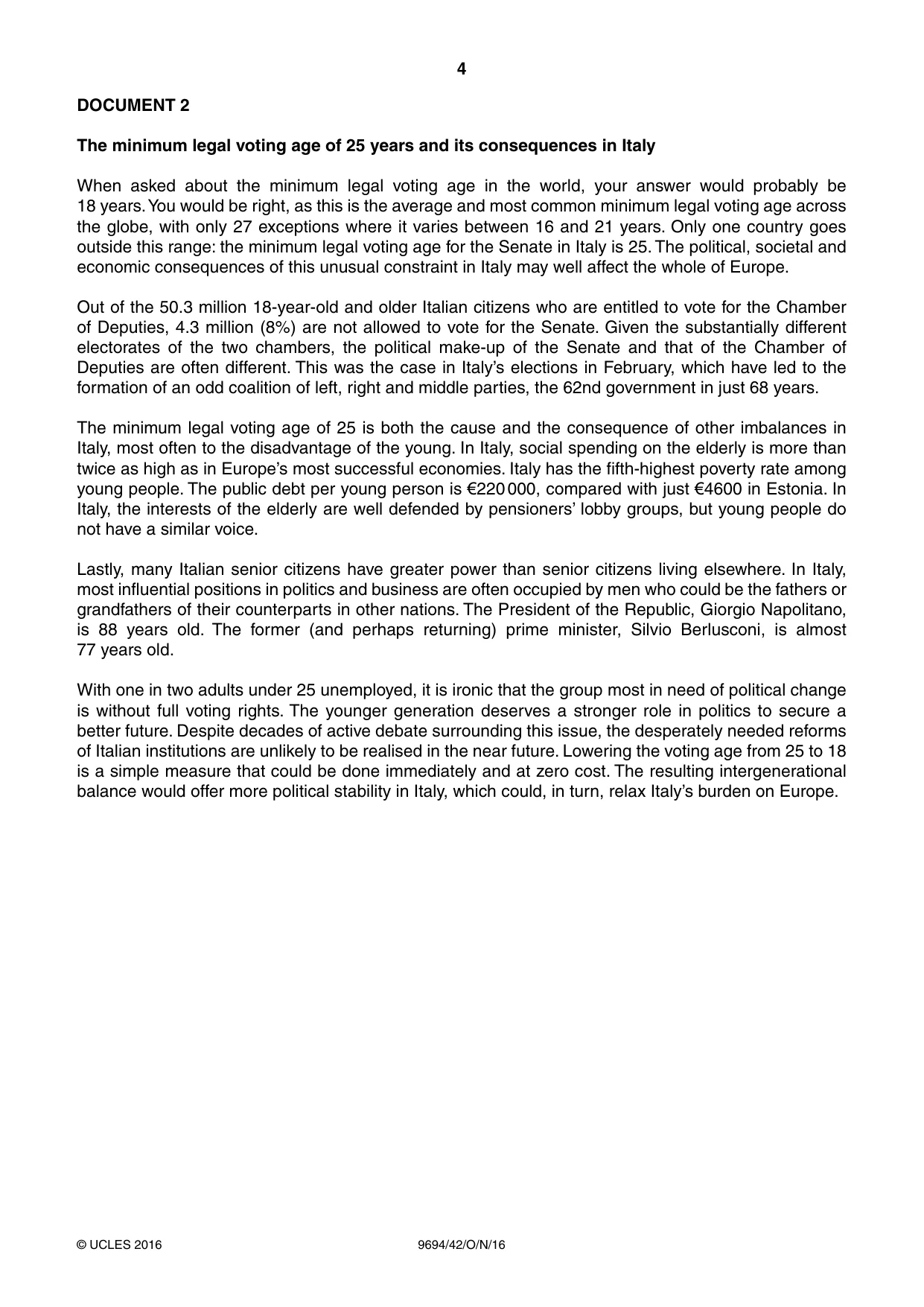 Cambridge A Level Thinking Skills 9694 2016 Oct/Nov Paper 4 · Variant 2 question paper, page 4 of 8