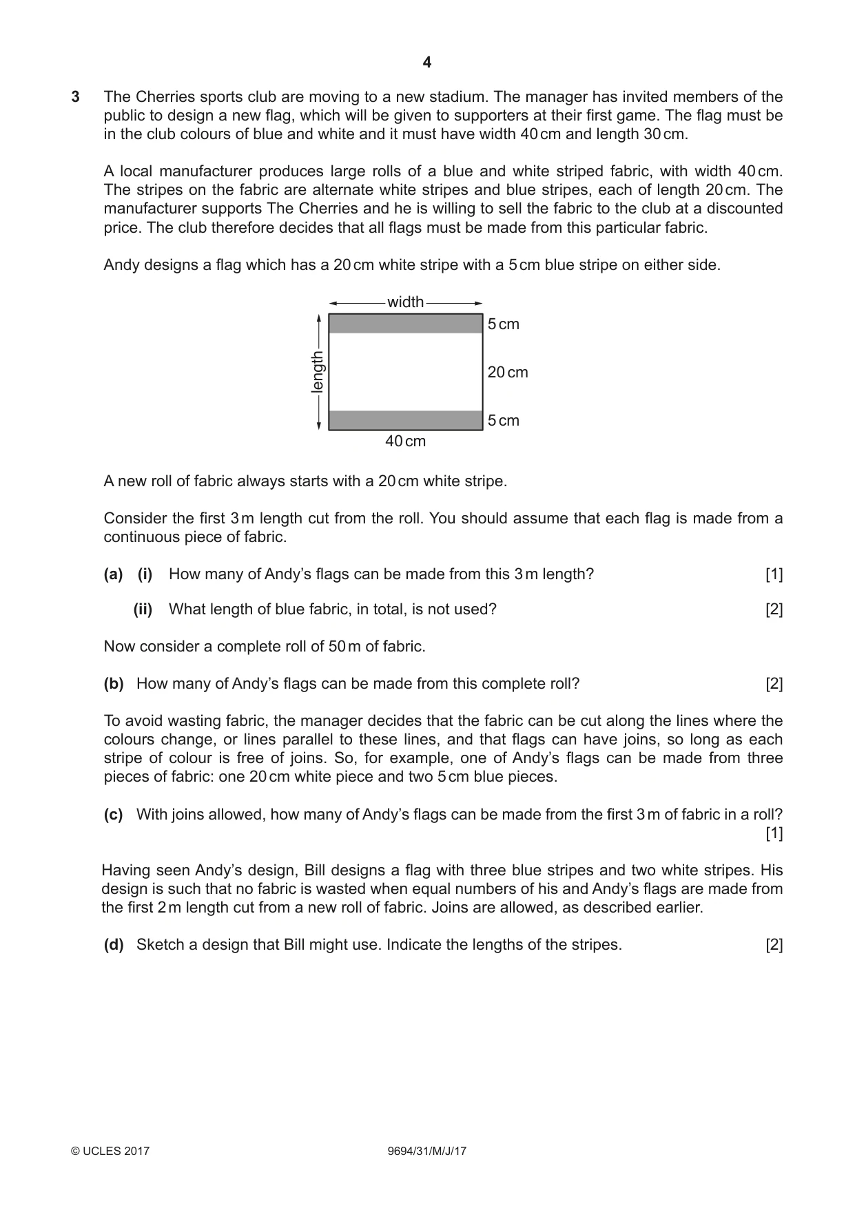 Cambridge A Level Thinking Skills 9694 2017 May/June Paper 3 · Variant 1 question paper, page 4 of 8