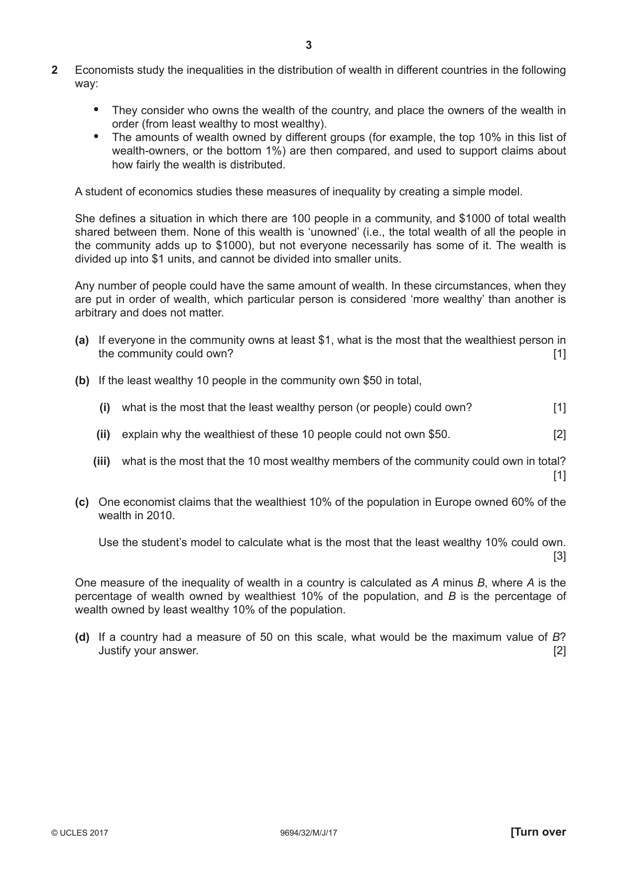 Cambridge A Level Thinking Skills 9694 2017 May/June Paper 3 · Variant 2 question paper, page 3 of 8