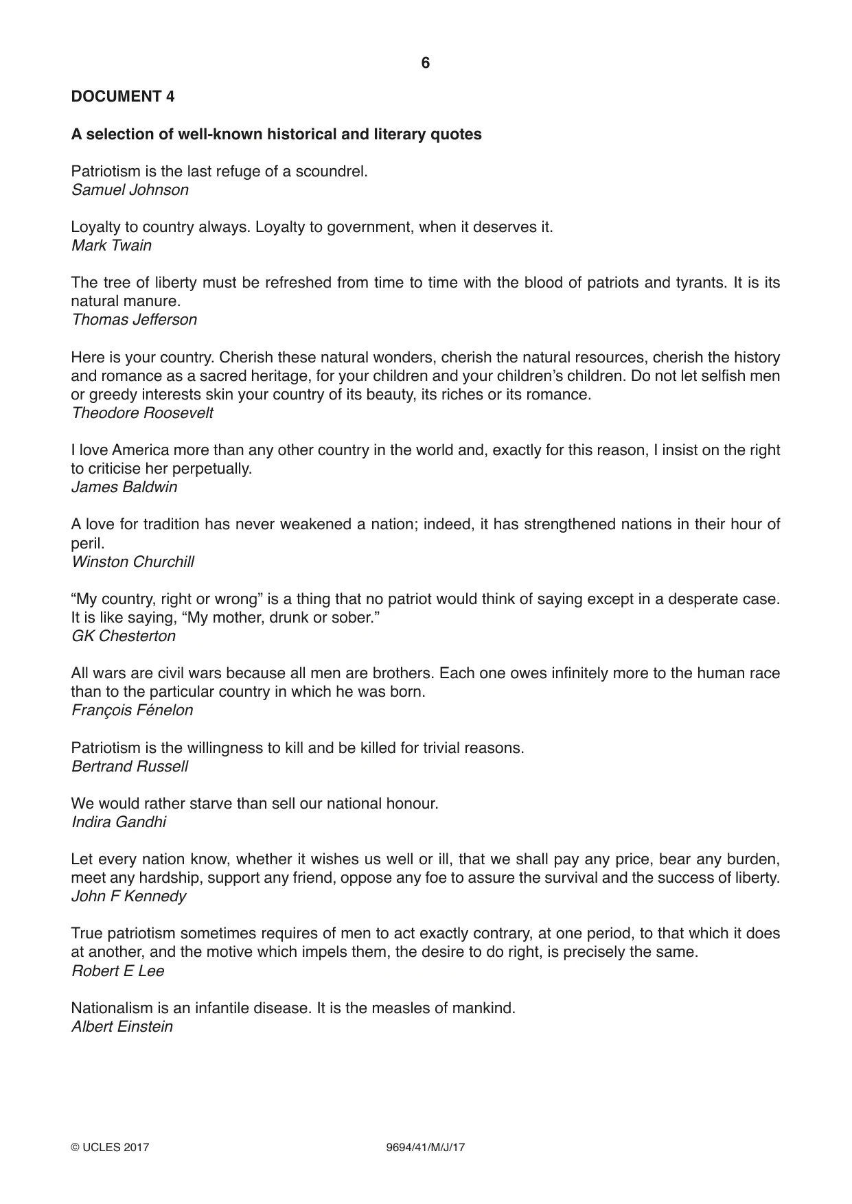 Cambridge A Level Thinking Skills 9694 2017 May/June Paper 4 · Variant 1 question paper, page 6 of 8