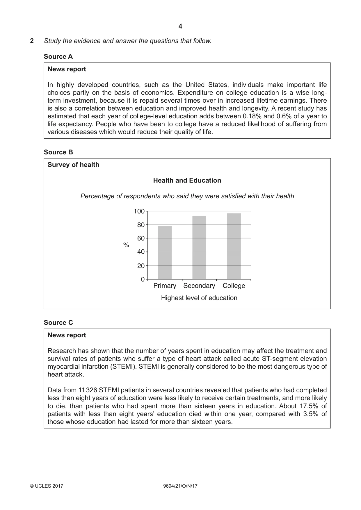 Cambridge A Level Thinking Skills 9694 2017 Oct/Nov Paper 2 · Variant 1 question paper, page 4 of 8