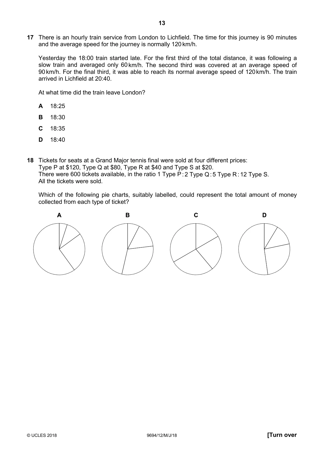 Cambridge A Level Thinking Skills 9694 2018 May/June Paper 1 · Variant 2 question paper, page 13 of 20