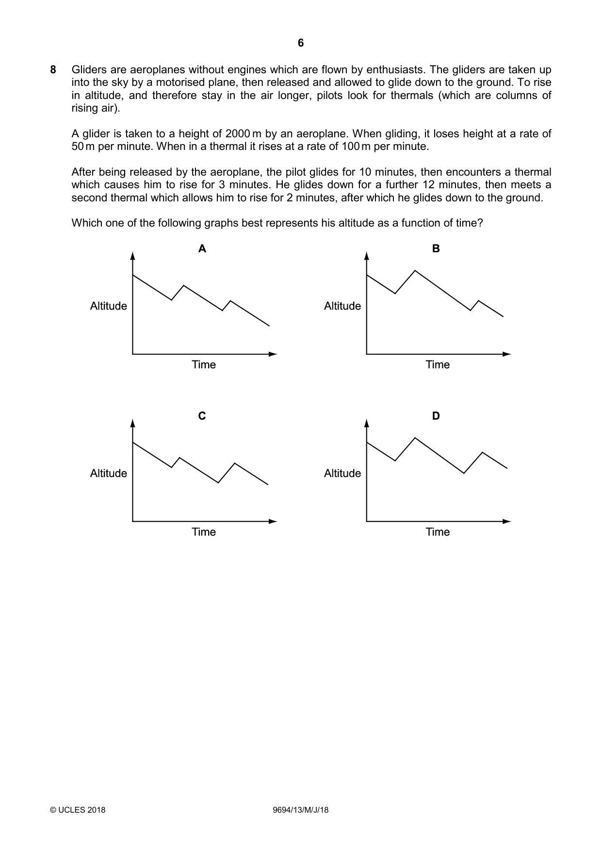 Cambridge A Level Thinking Skills 9694 2018 May/June Paper 1 · Variant 3 question paper, page 6 of 16