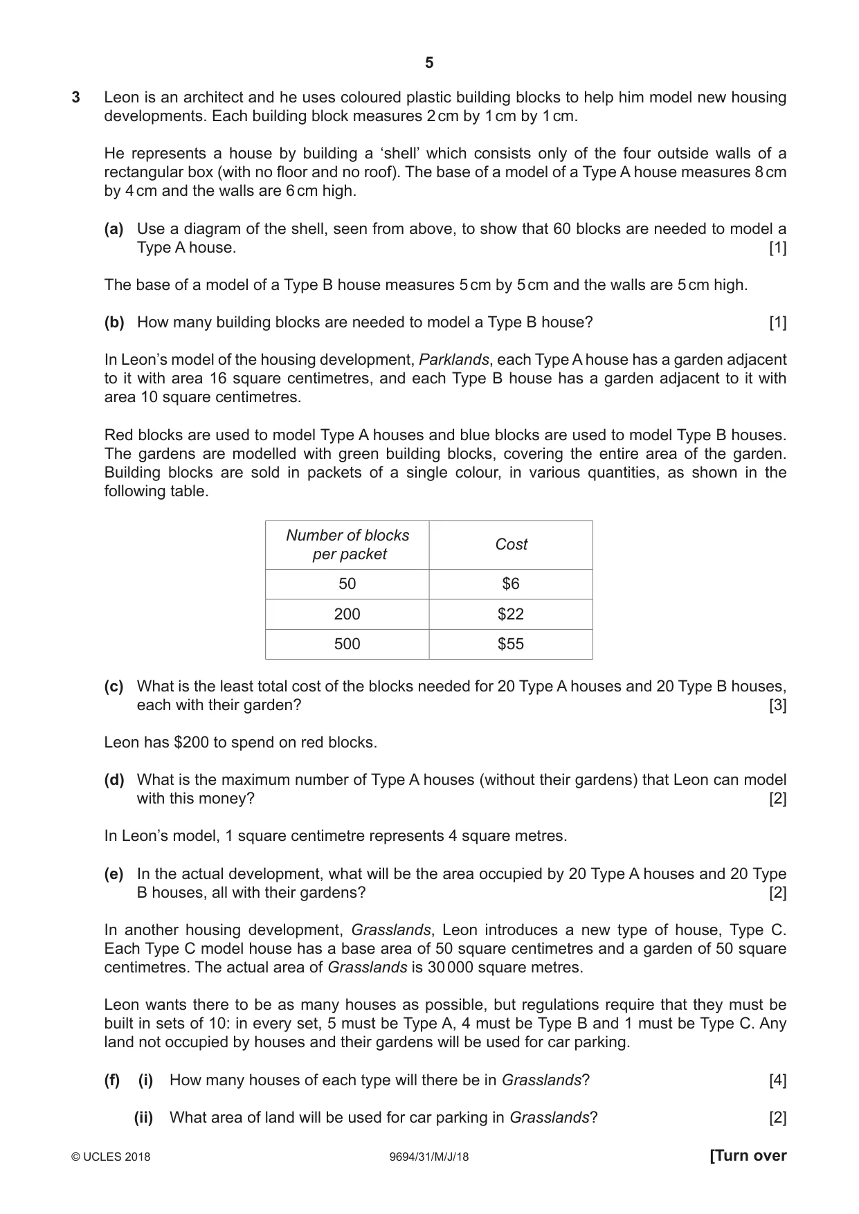 Cambridge A Level Thinking Skills 9694 2018 May/June Paper 3 · Variant 1 question paper, page 5 of 8
