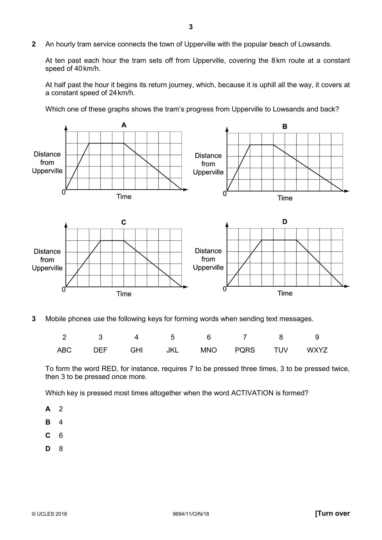 Cambridge A Level Thinking Skills 9694 2018 Oct/Nov Paper 1 · Variant 1 question paper, page 3 of 16